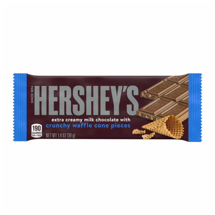 Hershey's Extra Creamy With Crunchy Waffle Cone Pieces 39g